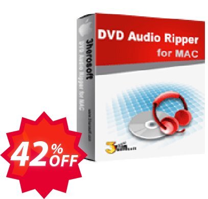 3herosoft DVD Audio Ripper for MAC Coupon code 42% discount 