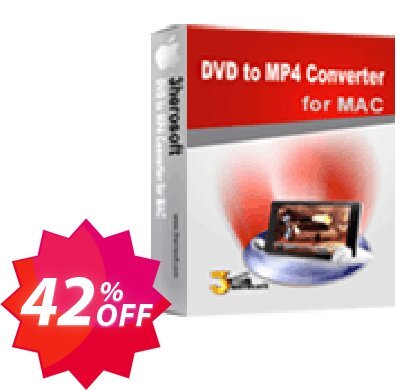 3herosoft DVD to MP4 Converter for MAC Coupon code 42% discount 