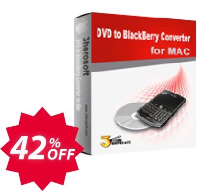 3herosoft DVD to BlackBerry Converter for MAC Coupon code 42% discount 
