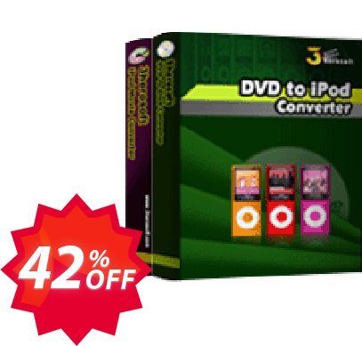 3herosoft DVD to iPod Suite Coupon code 42% discount 