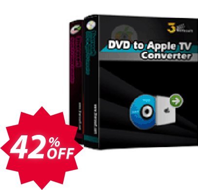 3herosoft DVD to Apple TV Suite Coupon code 42% discount 