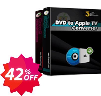 3herosoft DVD to Apple TV Suite Coupon code 42% discount 