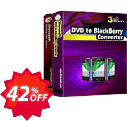 3herosoft DVD to BlackBerry Suite Coupon code 42% discount 
