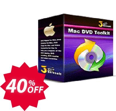 3herosoft MAC DVD Toolkit Coupon code 40% discount 