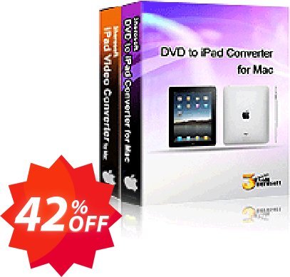 3herosoft DVD to iPad Suite for MAC Coupon code 42% discount 
