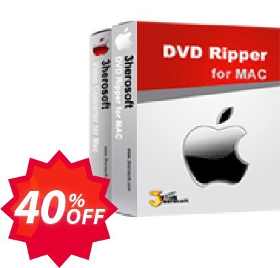 3herosoft DVD Ripper Suite for MAC Coupon code 40% discount 