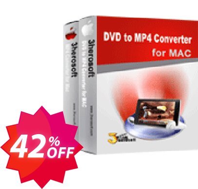 3herosoft DVD to MP4 Suite for MAC Coupon code 42% discount 