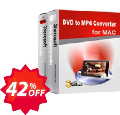 3herosoft DVD to MP4 Suite for MAC Coupon code 42% discount 