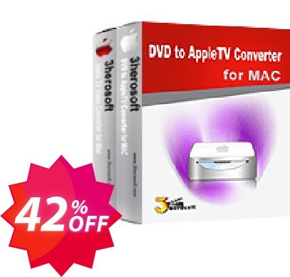 3herosoft DVD to Apple TV Suite for MAC Coupon code 42% discount 