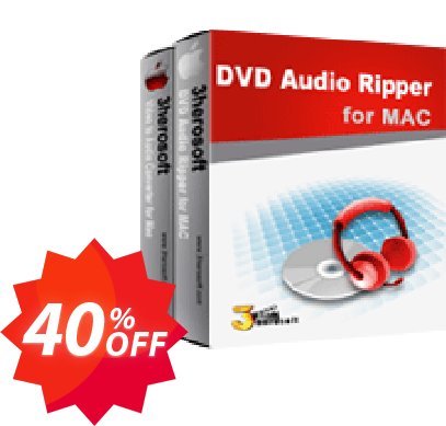 3herosoft DVD to Audio Suite for MAC Coupon code 40% discount 
