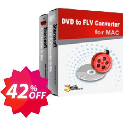 3herosoft DVD to FLV Suite for MAC Coupon code 42% discount 