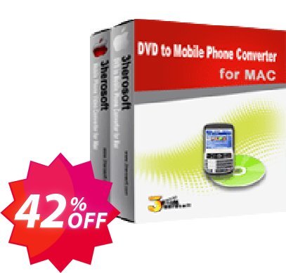 3herosoft DVD to Mobile Phone Suite for MAC Coupon code 42% discount 