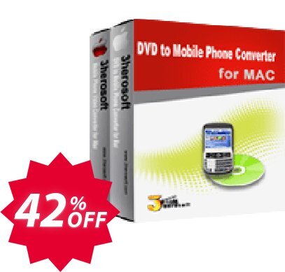 3herosoft DVD to Mobile Phone Suite for MAC Coupon code 42% discount 