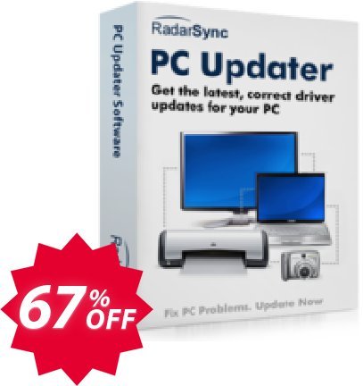 RadarSync PC Updater 2016 Coupon code 67% discount 