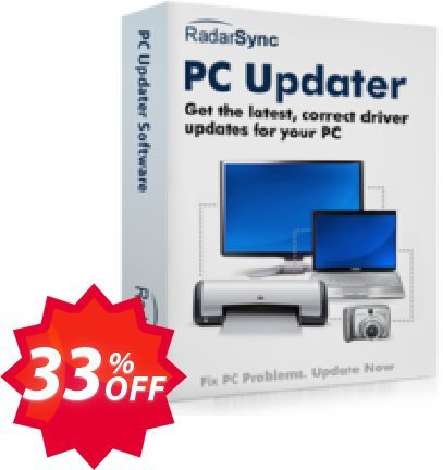 RadarSync PC Updater Coupon code 33% discount 