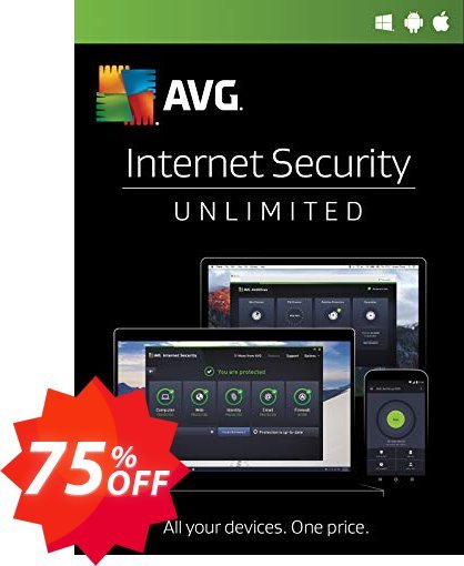 AVG Internet Security Coupon code 75% discount 