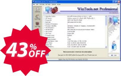 WinTools.net Professional Coupon code 43% discount 