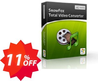 SnowFox Total Video Converter Coupon code 11% discount 