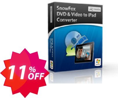 SnowFox iPad Video Converter Pro Coupon code 11% discount 