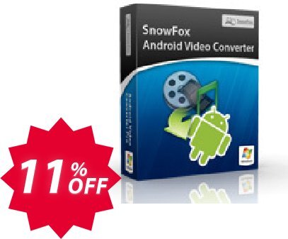 SnowFox Android Video Converter Pro Coupon code 11% discount 