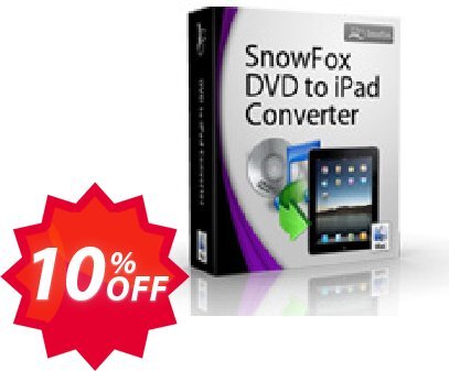 SnowFox DVD to iPad Converter for MAC Coupon code 10% discount 