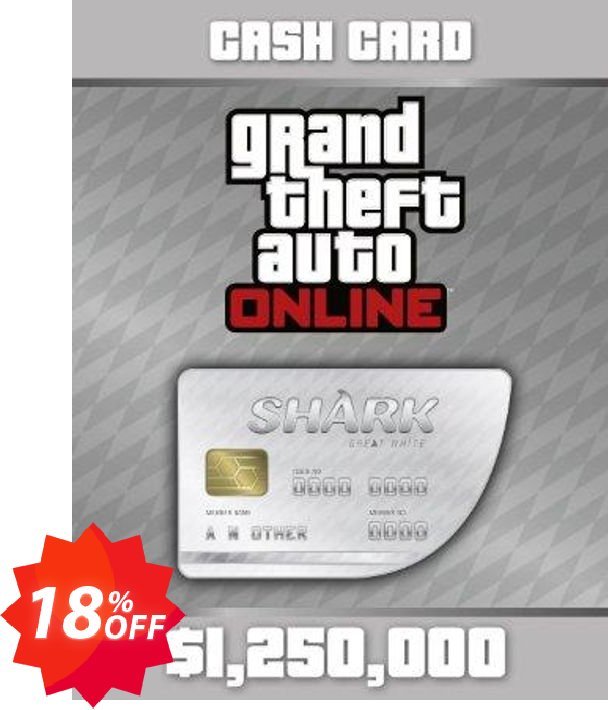 Grand Theft Auto Online, GTA V 5 : Great White Shark Cash Card PC Coupon code 18% discount 