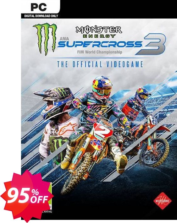 Monster Energy Supercross - The Official Videogame 3 PC Coupon code 95% discount 