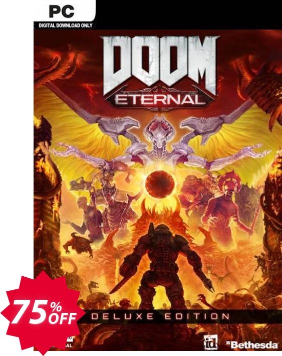 DOOM Eternal Deluxe Edition PC Coupon code 75% discount 