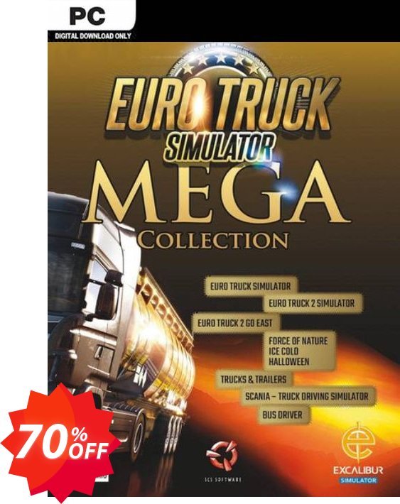 Euro Truck Simulator: Mega Collection PC Coupon code 70% discount 