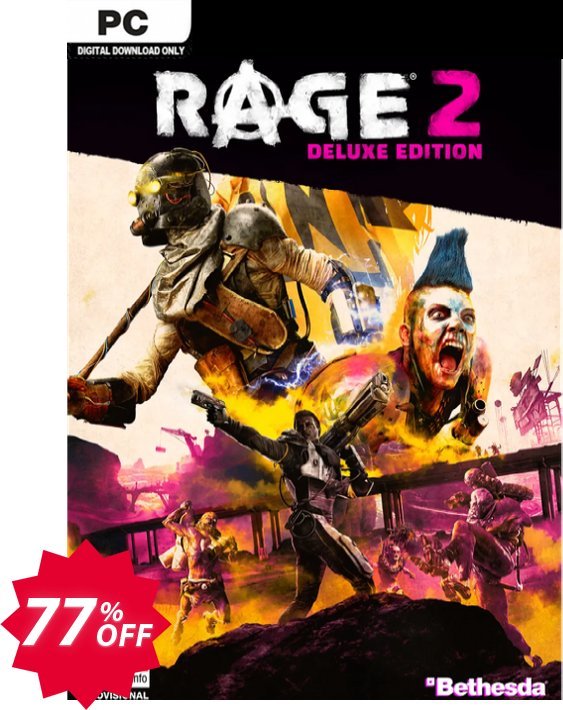 Rage 2 Deluxe Edition PC, EMEA + DLC Coupon code 77% discount 