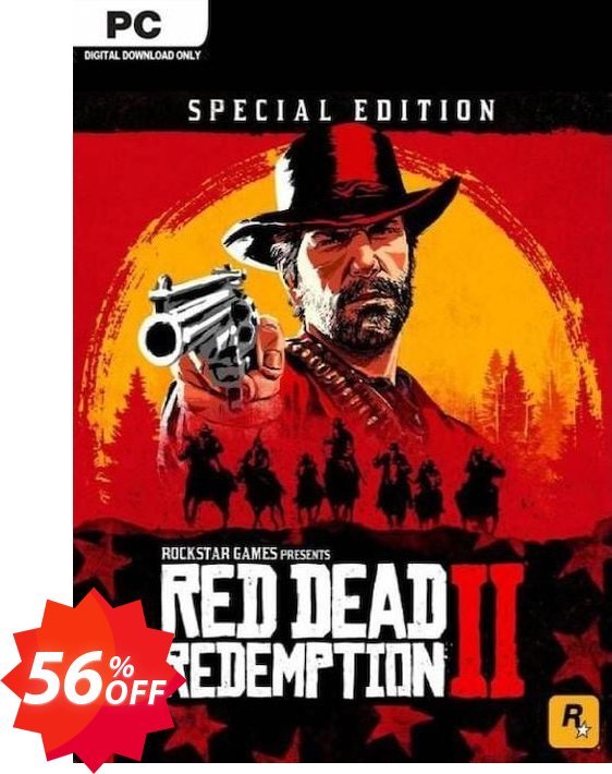 Red Dead Redemption 2 - Special Edition PC Coupon code 56% discount 