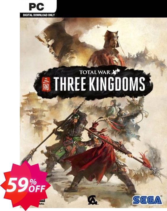 Total War: Three Kingdoms PC, EU  Coupon code 59% discount 