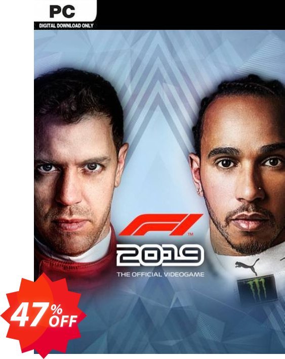 F1 2019 PC Coupon code 47% discount 
