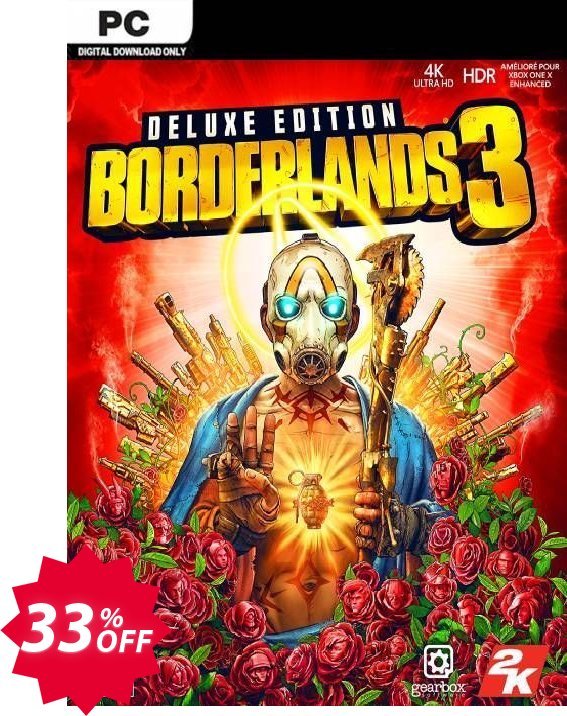 Borderlands 3 Deluxe Edition PC + DLC, US/AUS/JP  Coupon code 33% discount 
