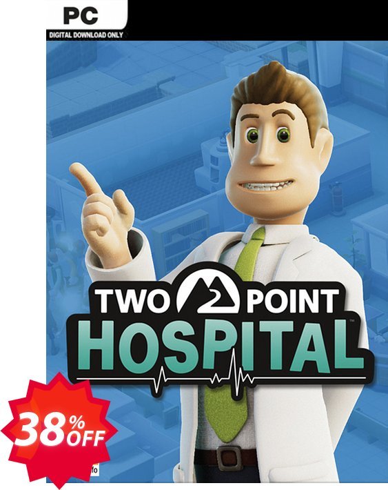 Two Point Hospital PC, EU  Coupon code 38% discount 