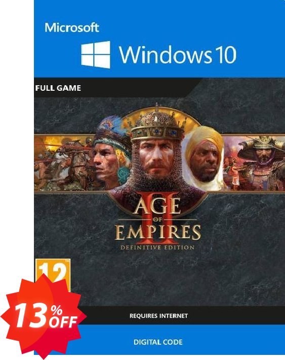 Age of Empires II 2: Definitive Edition - WINDOWS 10 PC Coupon code 13% discount 