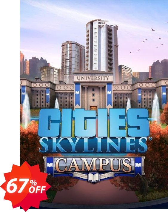 Cities: Skylines PC - Campus DLC Coupon code 67% discount 
