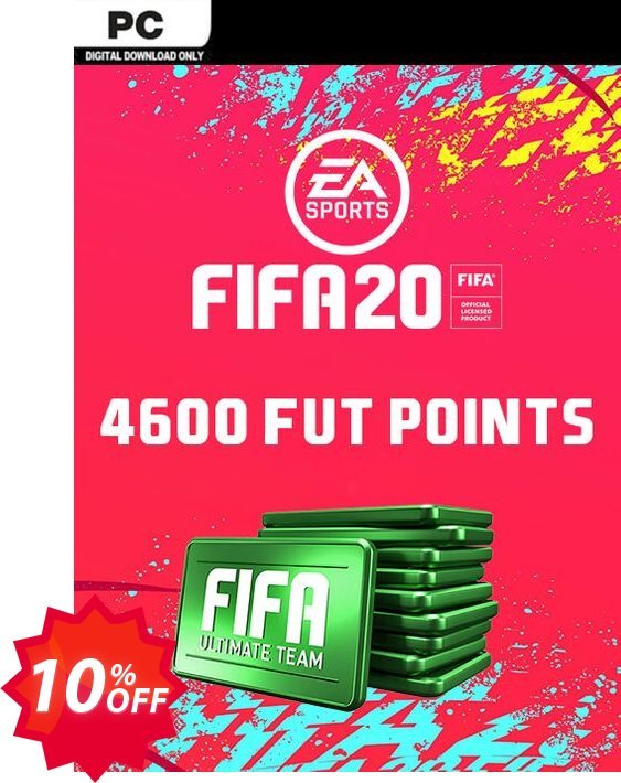 FIFA 20 Ultimate Team - 4600 FIFA Points PC Coupon code 10% discount 