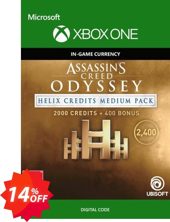Assassins Creed Odyssey Helix Credits Medium Pack Xbox One Coupon code 14% discount 