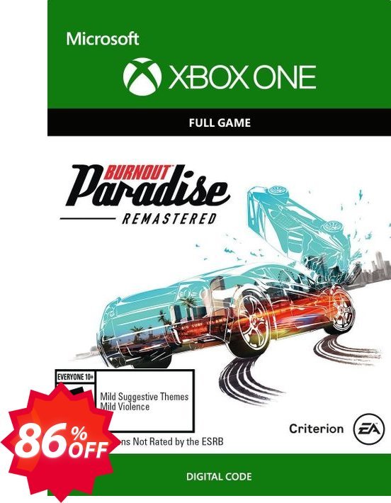 Burnout Paradise Remastered Xbox One Coupon code 86% discount 