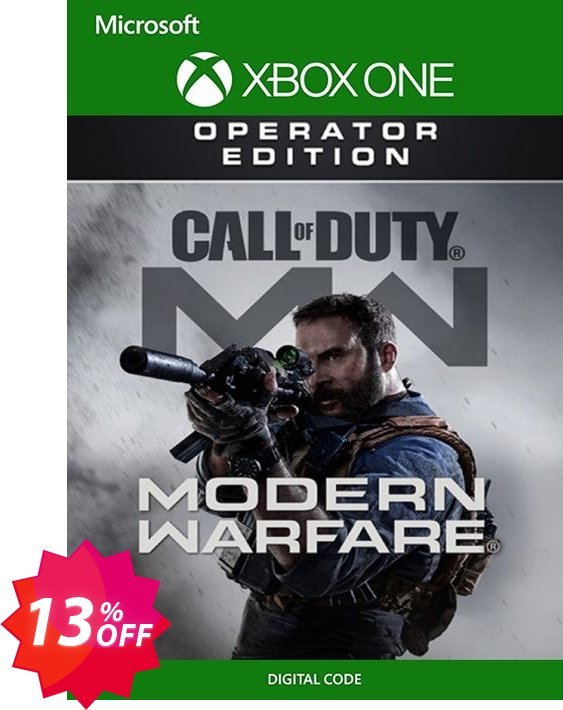 Call of Duty Modern Warfare Operator Edition Xbox One Coupon code 13% discount 