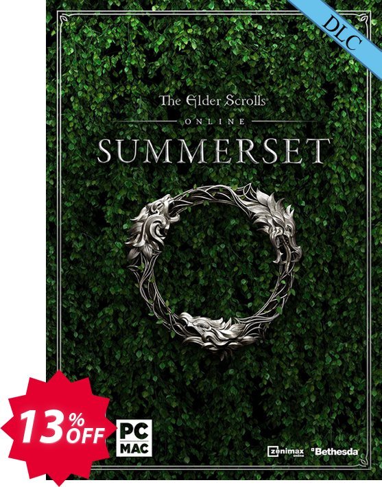 The Elder Scrolls Online Summerset Upgrade PC + DLC Coupon code 13% discount 