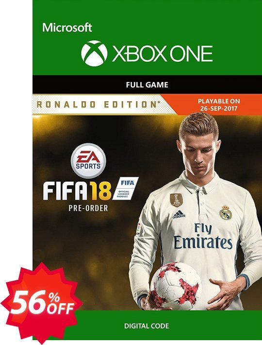 FIFA 18: Ronaldo Edition, Xbox One  Coupon code 56% discount 