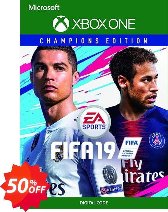 Fifa 19 Champions Edition Xbox One Coupon code 50% discount 
