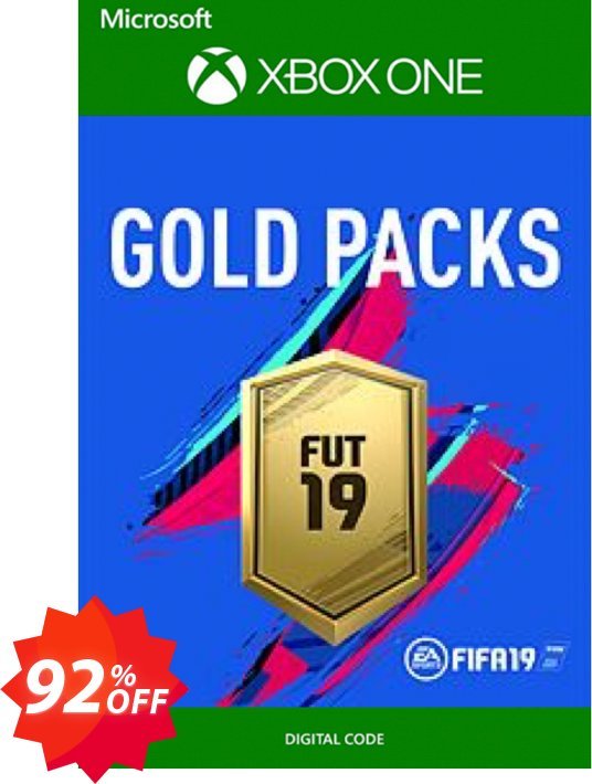 FIFA 19 - Jumbo Premium Gold Packs DLC Xbox One Coupon code 92% discount 