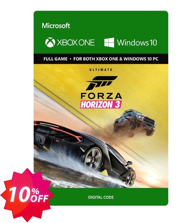 Forza Horizon 3 Ultimate Edition Xbox One/PC Coupon code 10% discount 