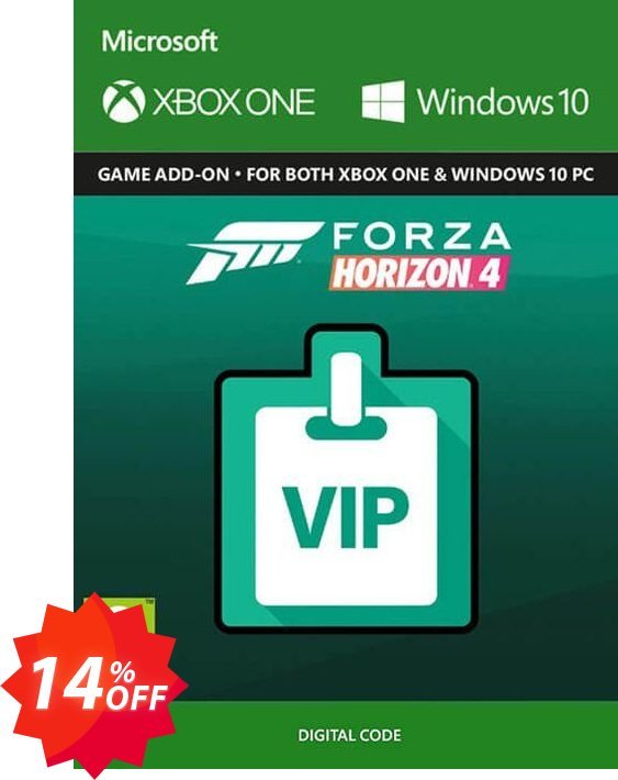 Forza Horizon 4 VIP Pass Xbox One/PC Coupon code 14% discount 