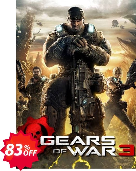 Gears of War 3 Xbox 360 Coupon code 83% discount 