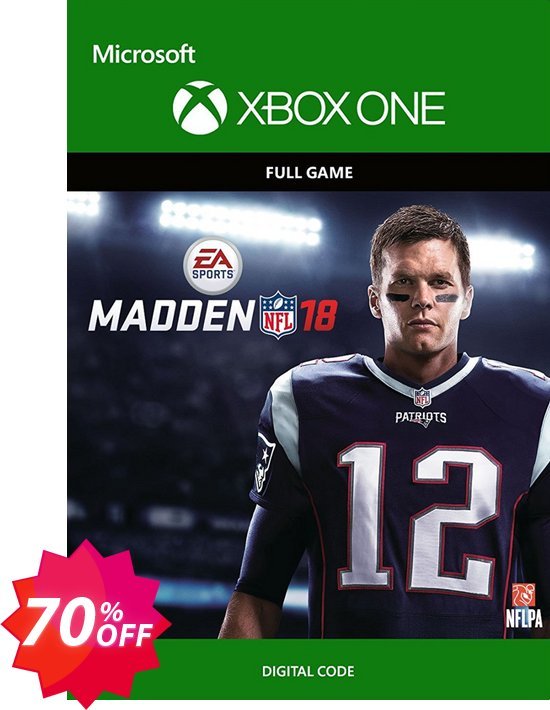 Madden NFL 18 Xbox One Coupon code 70% discount 