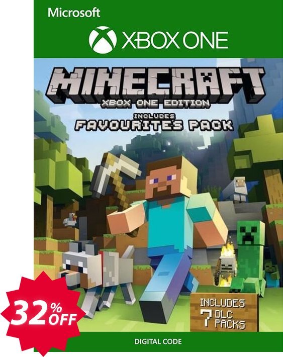 Minecraft Favorites Pack Xbox One Coupon code 32% discount 